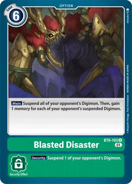 Blasted Disaster card art