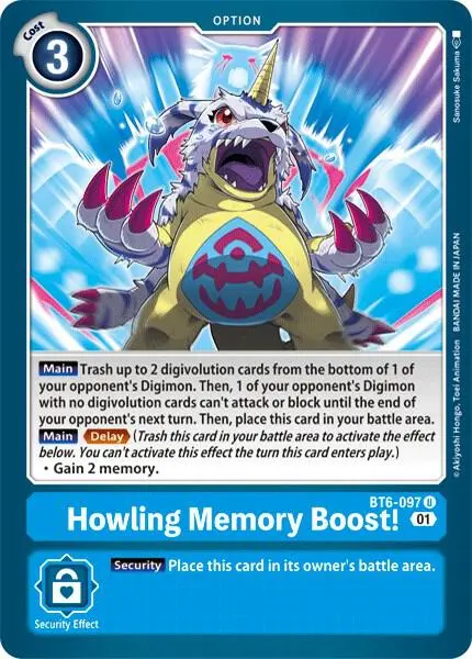 Howling Memory Boost! card art