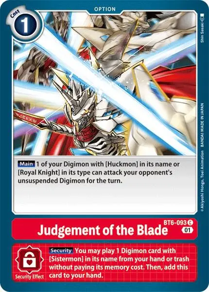 Judgement of the Blade card art
