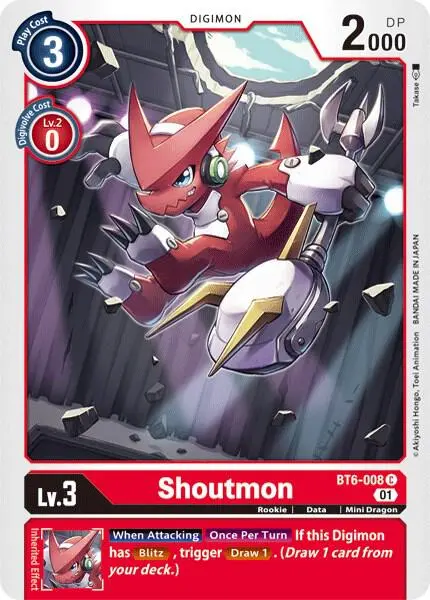 Shoutmon card art