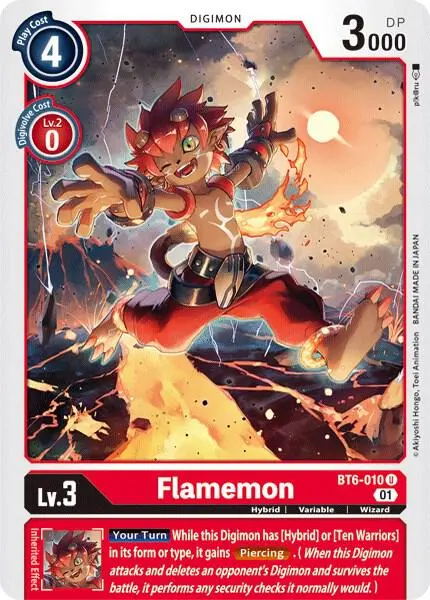 Flamemon card art