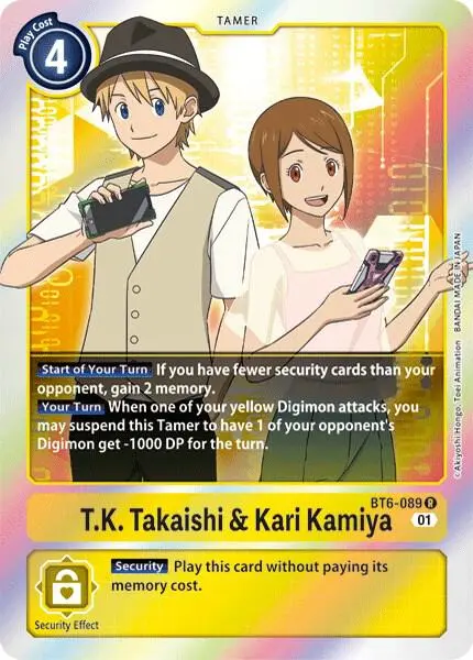 T.K. Takaishi & Kari Kamiya card art