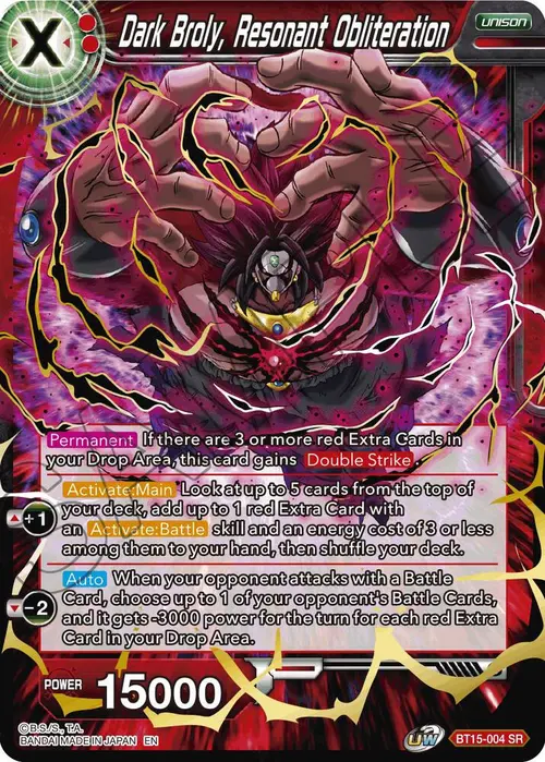 Dark Broly, Resonant Obliteration card art