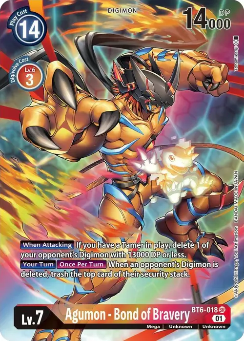 Agumon - Bond of Bravery (Alternate Art) card art