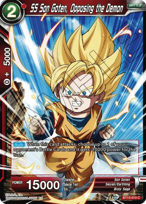 SS Son Goten, Opposing the Demon card art