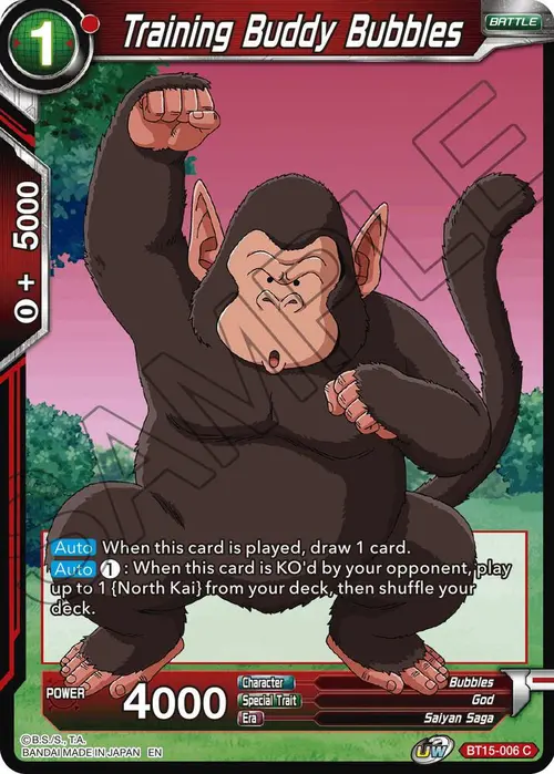 Training Buddy Bubbles card art