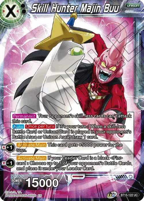 Skill Hunter Majin Buu card art