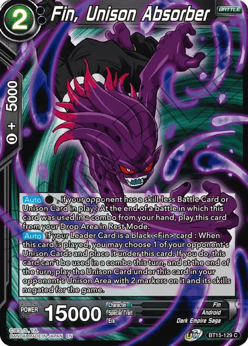 Fin, Unison Absorber card art
