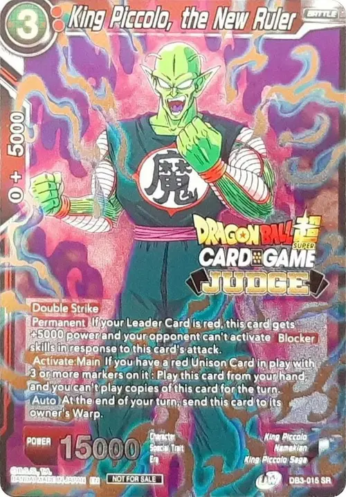 King Piccolo, the New Ruler card art