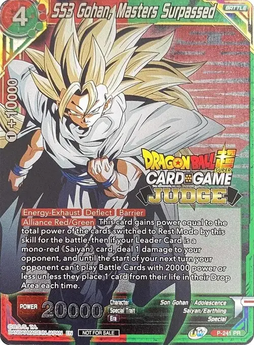 SS3 Gohan, Masters Surpassed card art