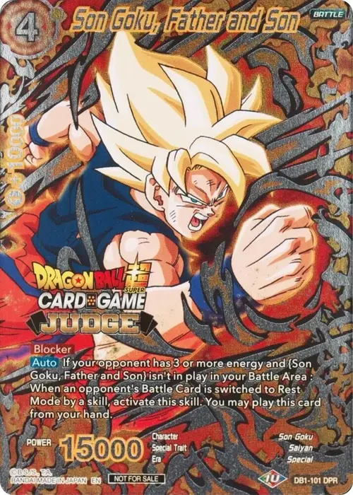 Son Goku, Father and Son card art