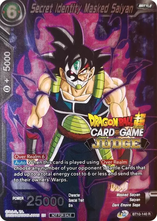 Secret Identity Masked Saiyan card art