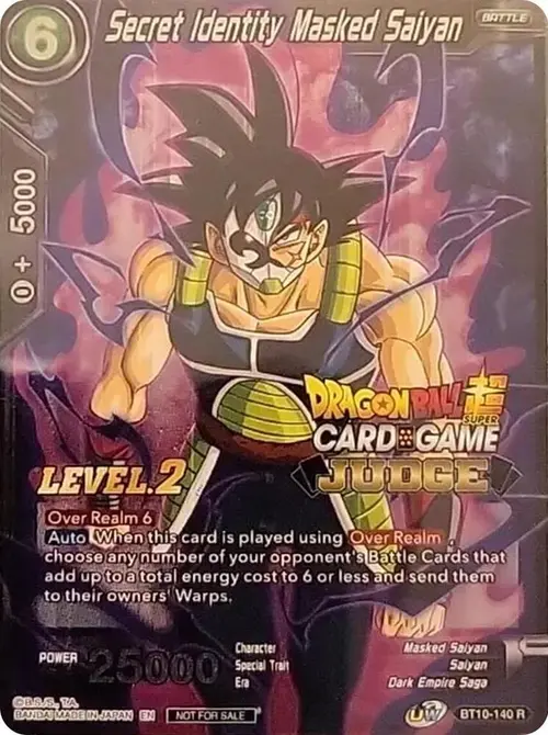 Secret Identity Masked Saiyan (Level 2) card art