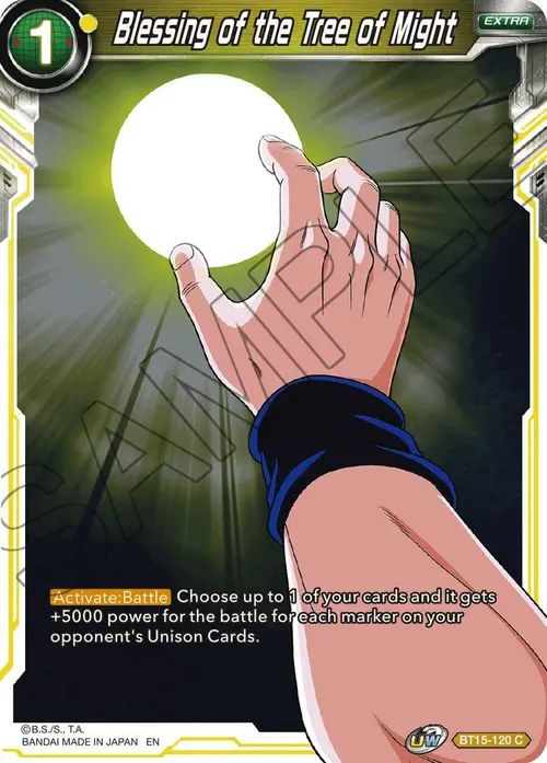 Blessing of the Tree of Might card art