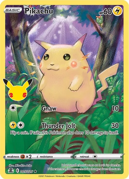 Pikachu card art