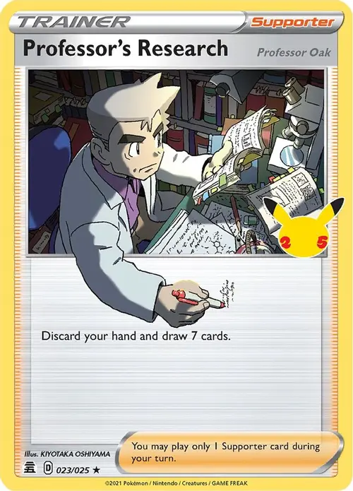 Professor's Research [Professor Oak] card art