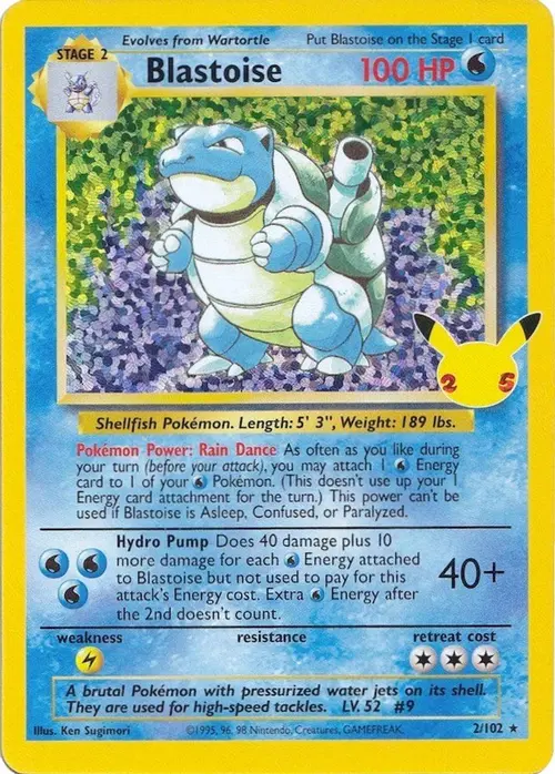 Blastoise card art