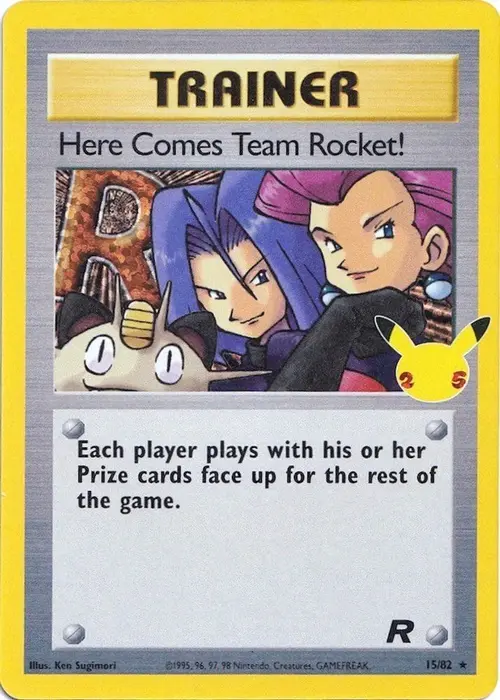Here Comes Team Rocket! card art