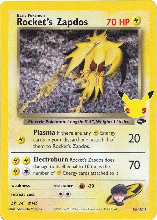 Rocket's Zapdos card art