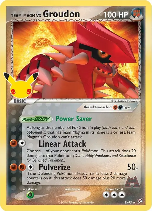 Team Magma's Groudon card art