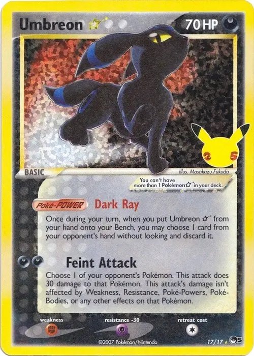 Umbreon Star card art