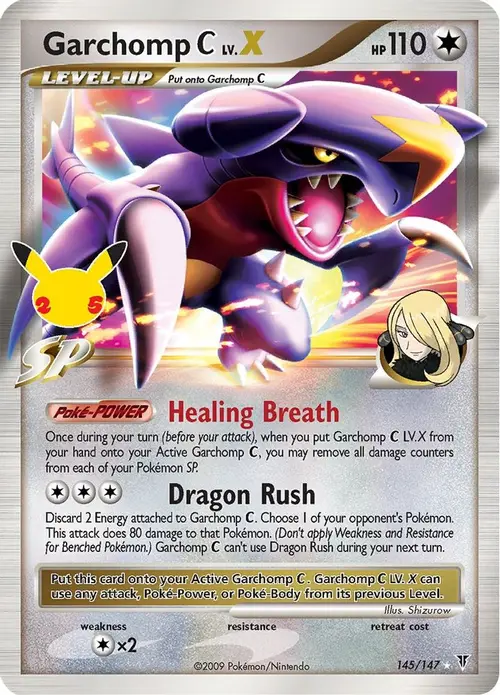 Garchomp C LV.X card art