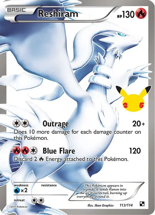 Reshiram card art