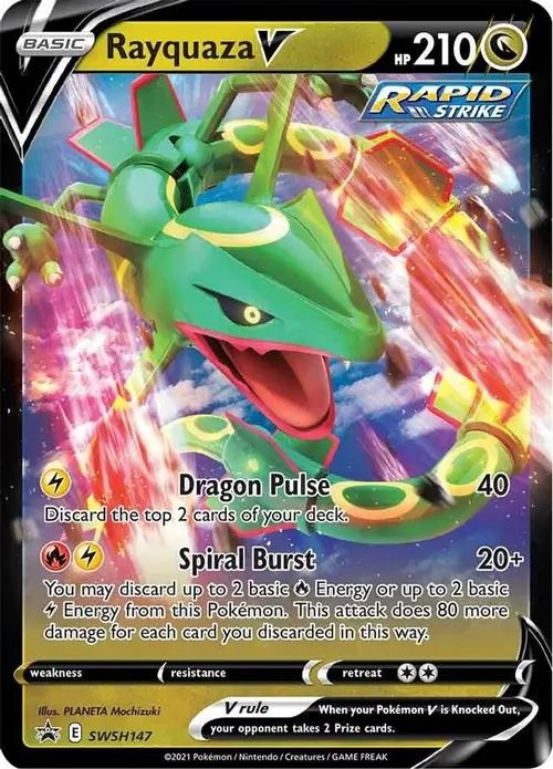 Rayquaza V - SWSH147 card art