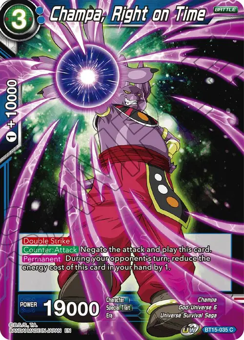 Champa, Right on Time card art