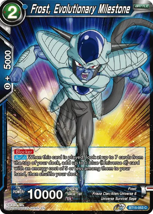Frost, Evolutionary Milestone card art