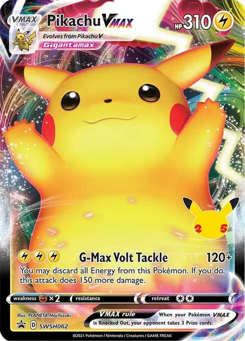 Pikachu VMAX - SWSH062 card art