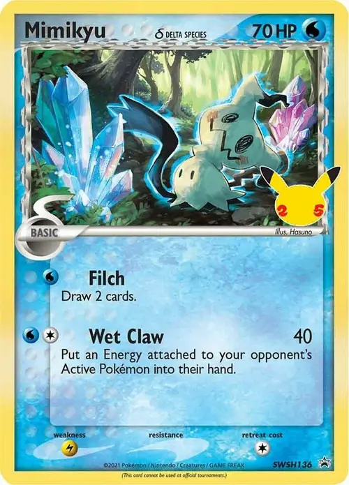 Mimikyu (Delta Species) - SWSH136 card art