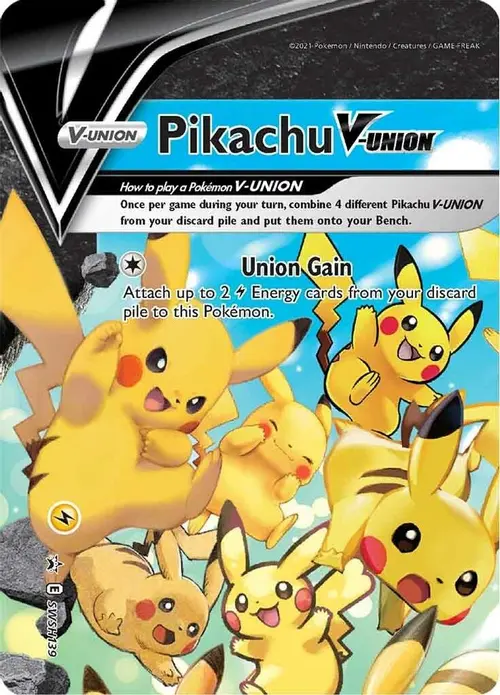 Pikachu V-Union - SWSH139 card art