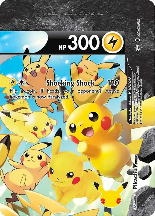 Pikachu V-Union - SWSH140 card art