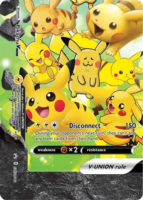 Pikachu V-Union - SWSH141 card art