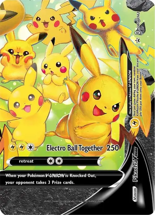 Pikachu V-Union - SWSH142 card art