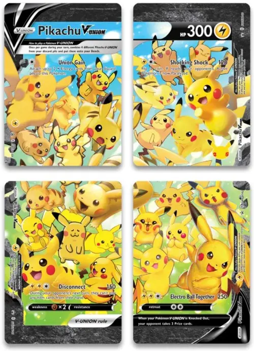 Pikachu V-Union [Set of 4] card art