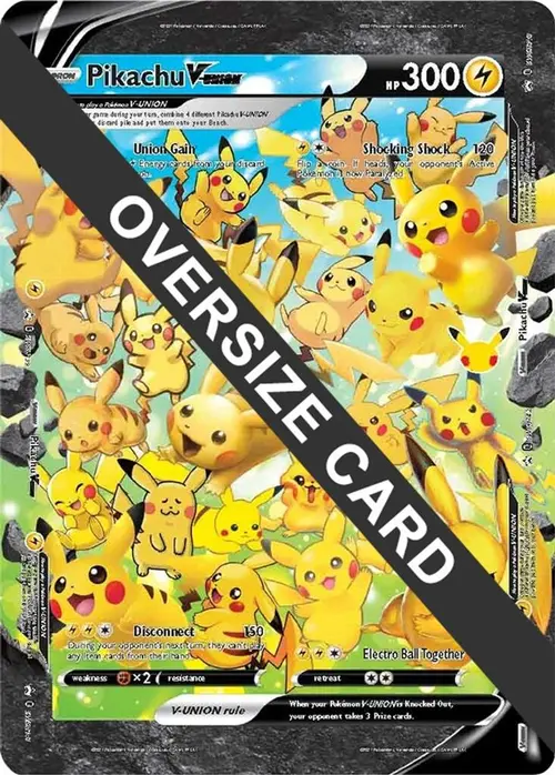 Pikachu V-UNION card art