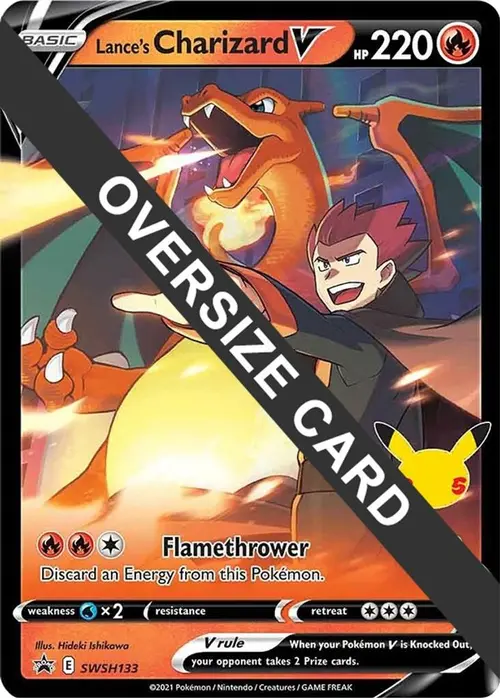 Lance's Charizard V - SWSH133 card art