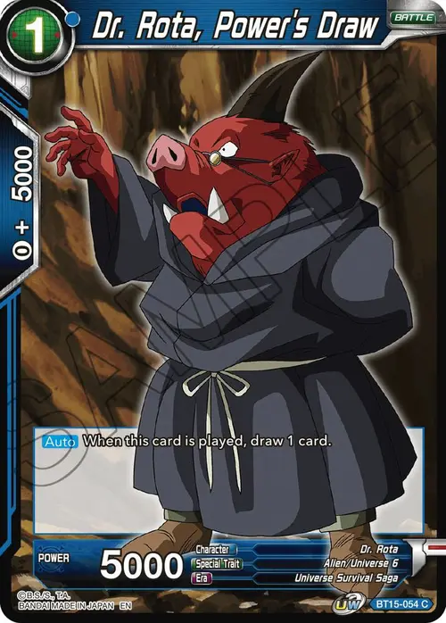 Dr. Rota, Power's Draw card art