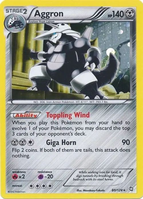 Aggron - 80/124 (Cosmos Holo) card art