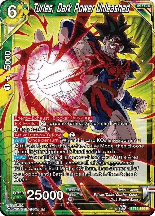 Turles, Dark Power Unleashed card art