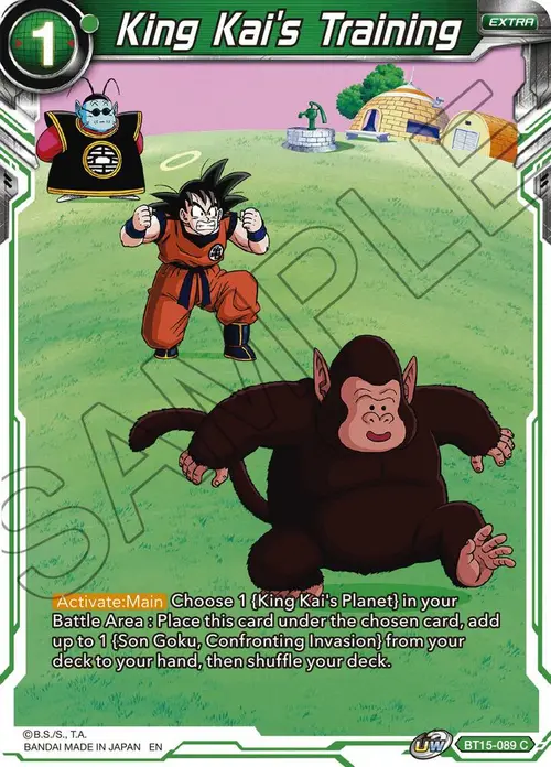 King Kai's Training card art