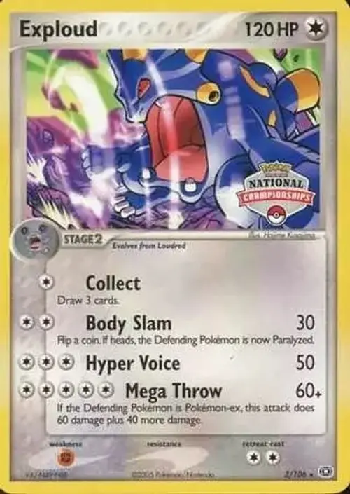 Exploud - 3/106 (National Championships) card art