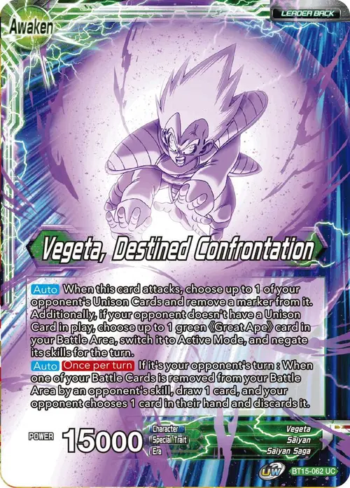 Vegeta // Vegeta, Destined Confrontation card art