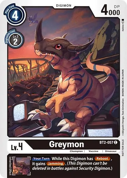 Greymon - BT2-057 (Official Tournament Pack Vol.3) card art