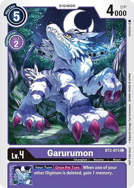 Garurumon - BT2-073 (Official Tournament Pack Vol.3) card art