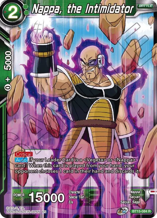 Nappa, the Intimidator card art