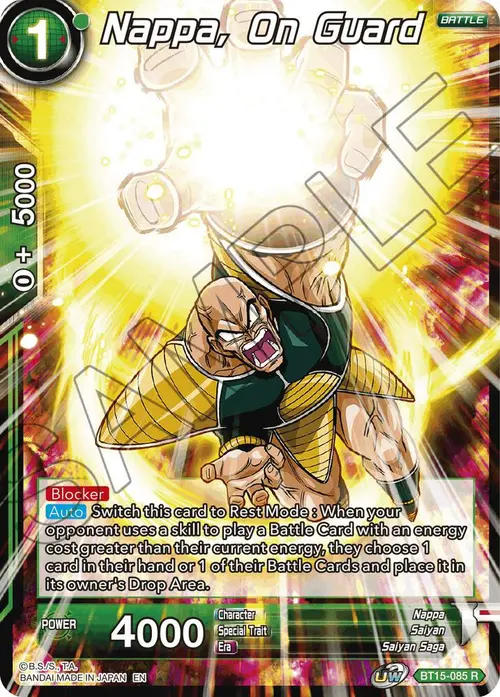 Nappa, on Guard card art