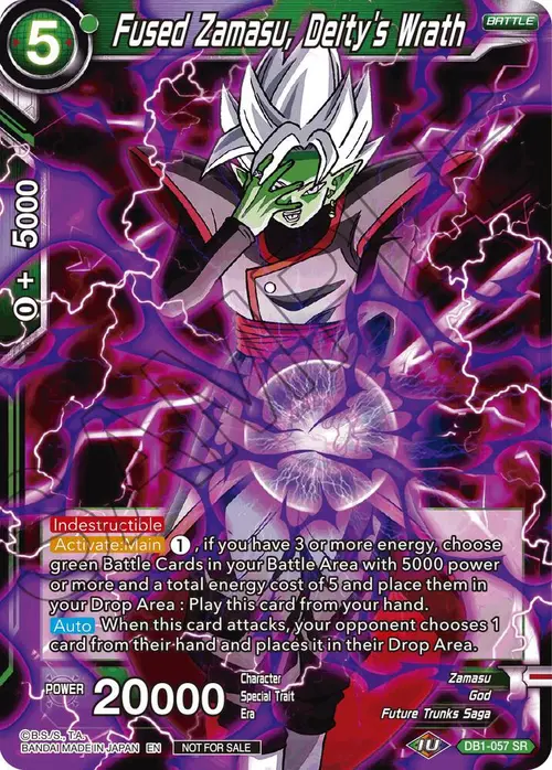 Fused Zamasu, Deity's Wrath card art